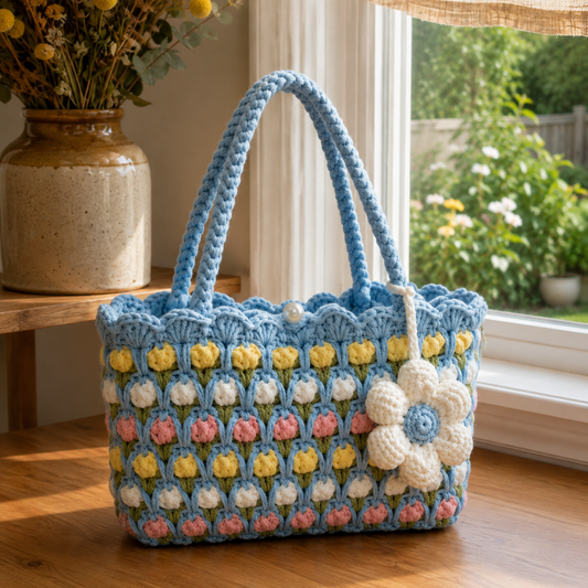 Ethan Flower Crochet Bags