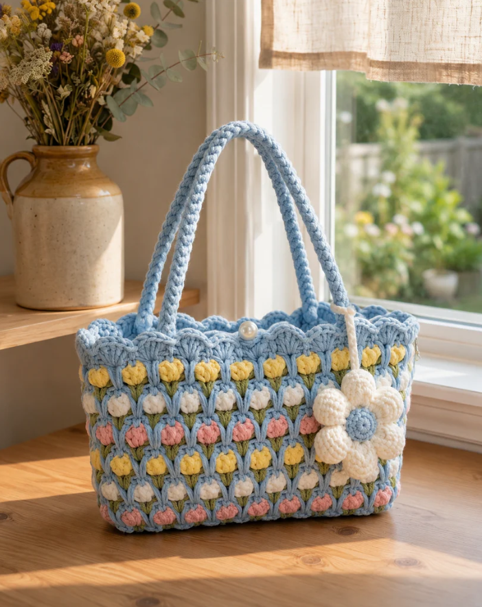 Flower Crochet Bag